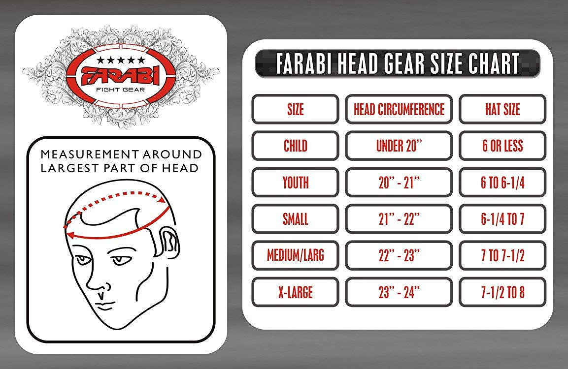Farabi Real Leather Boxing Head Guard Kick Boxing Head Protection Helmet Farabi Sports