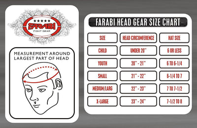 Farabi Real Leather Boxing Head Guard Kick Boxing Head Protection Helmet Farabi Sports