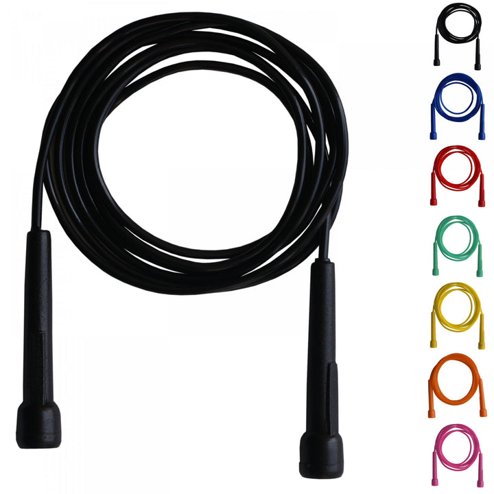 Skipping Rope Adult 9 foot Long Nylon Plastic Handles Gym Fitness Training Farabi Sports