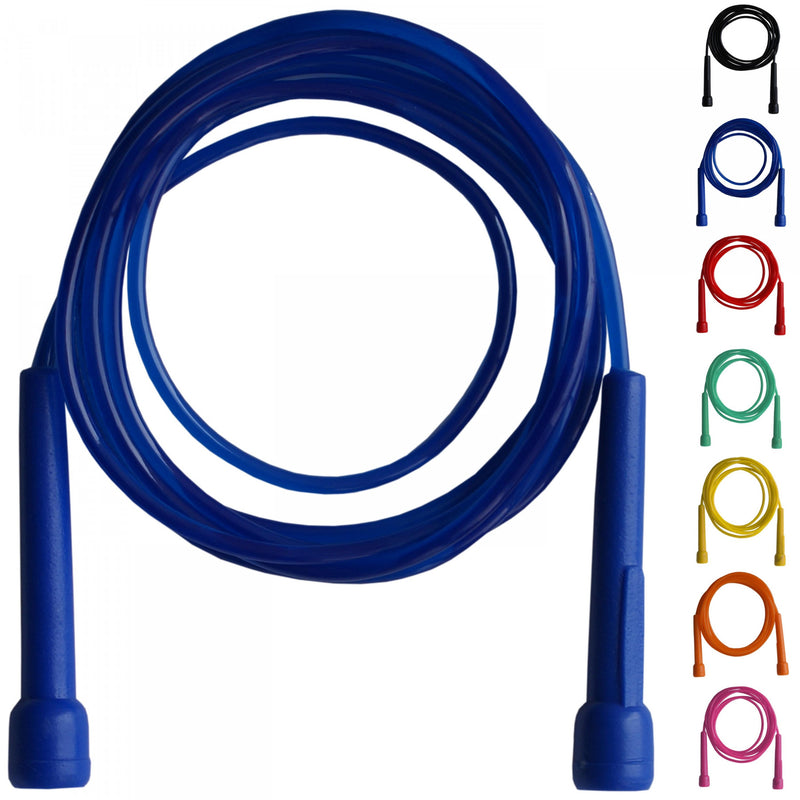 Skipping Rope Adult 9 foot Long Nylon Plastic Handles Gym Fitness Training Farabi Sports