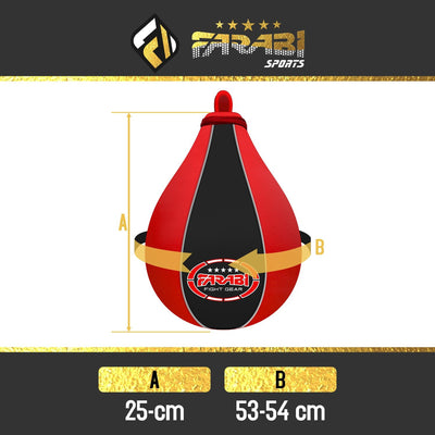 Farabi Genuine Leather Speed Ball Punching Training Boxing Speed Bag Farabi Sports