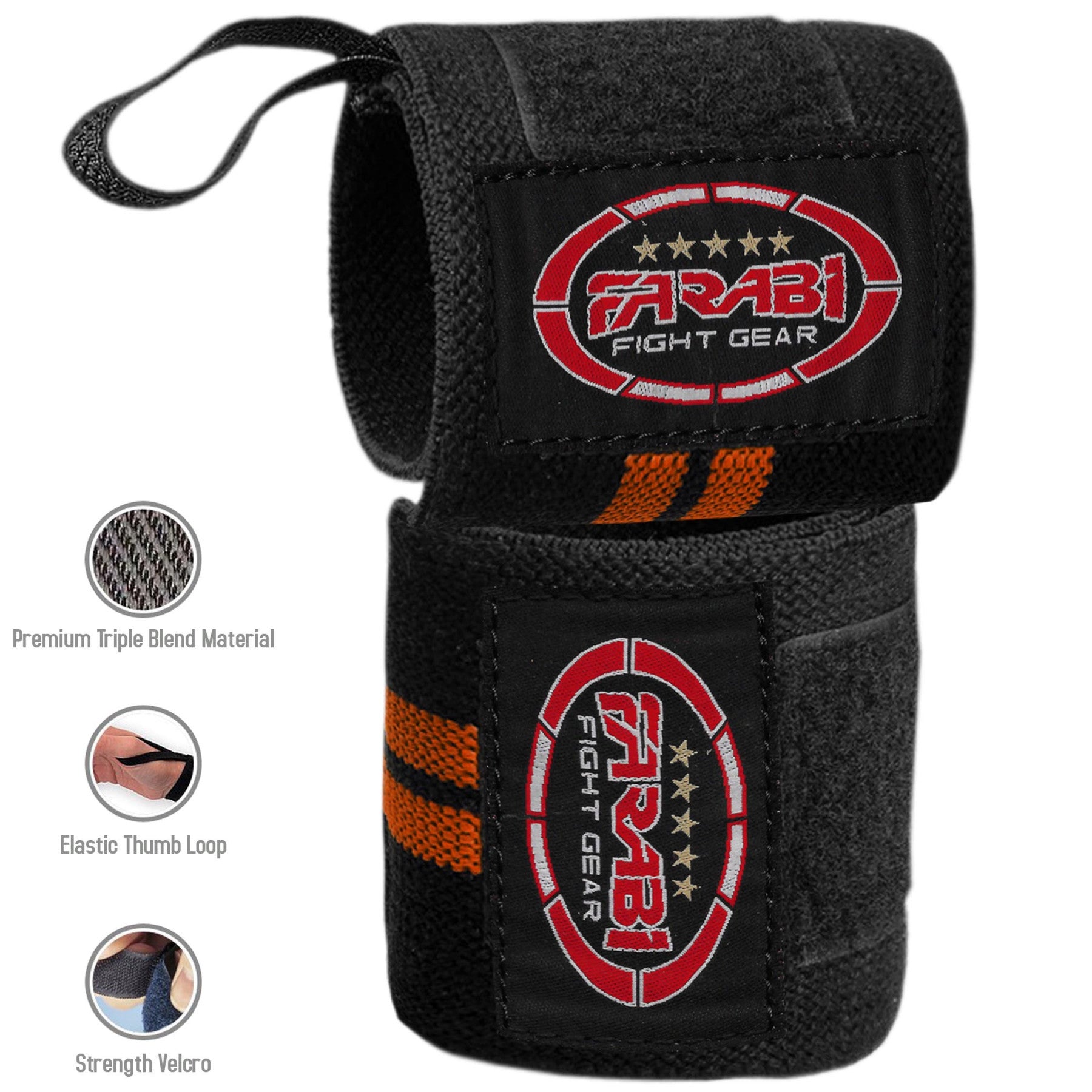 Farabi Ny3 Wrist Support Range Weight Lifting Gym Bar Training Heavy Lift Straps Farabi Sports