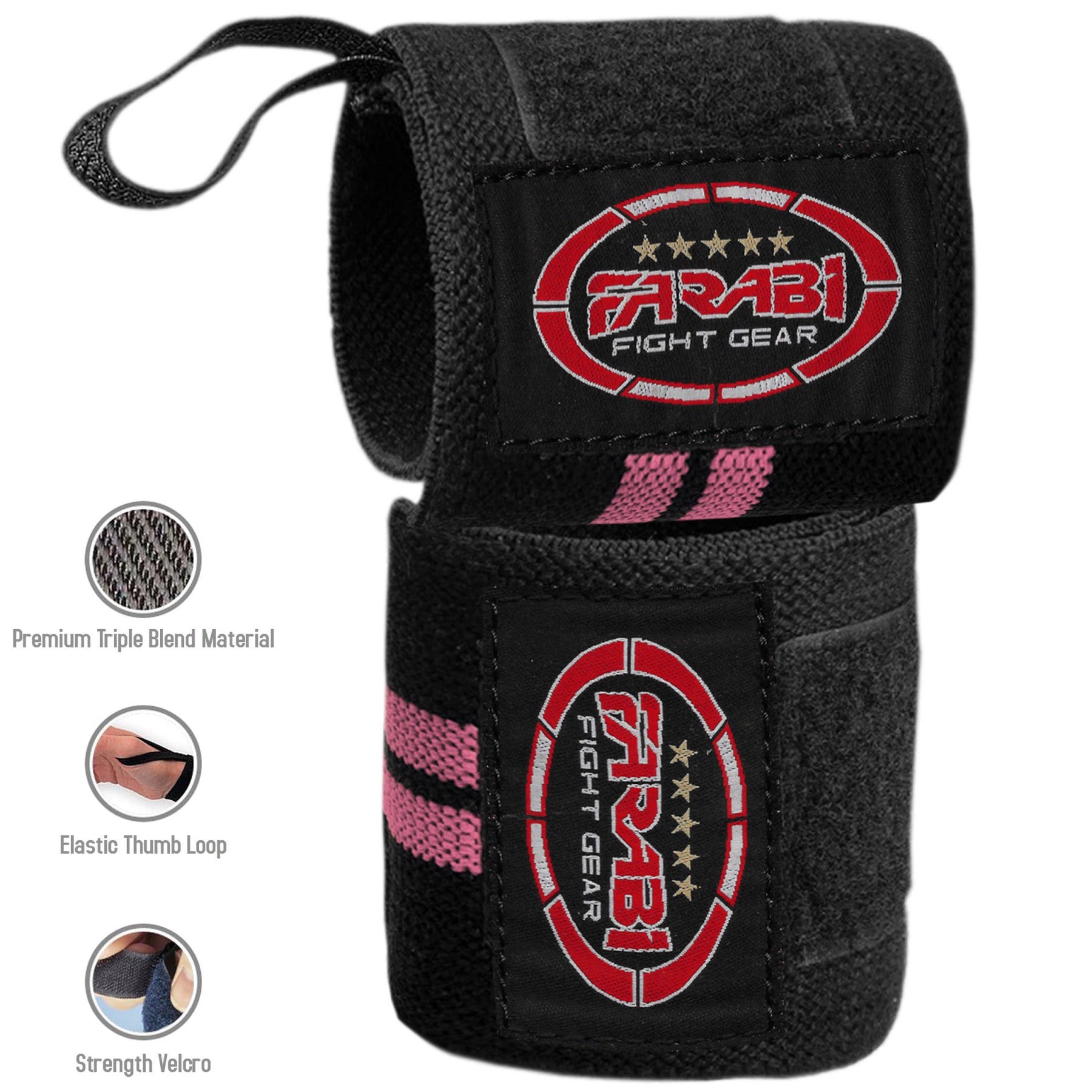 Farabi Ny3 Wrist Support Range Weight Lifting Gym Bar Training Heavy Lift Straps Farabi Sports