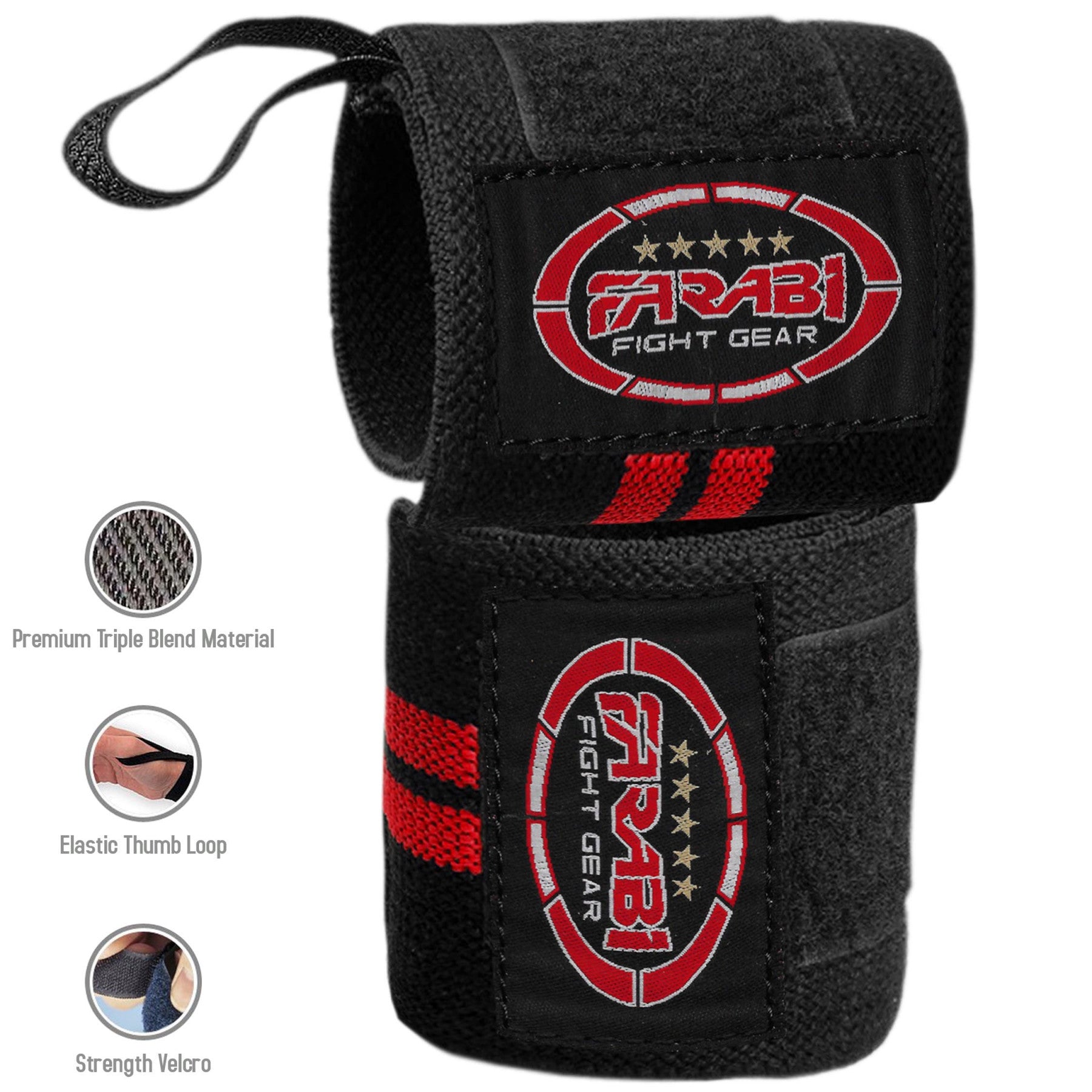 Farabi Ny3 Wrist Support Range Weight Lifting Gym Bar Training Heavy Lift Straps Farabi Sports