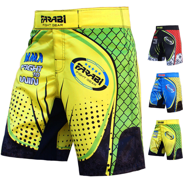 Farabi F2W MMA board short, Kick boxing, cage fighting grappling short Farabi Sports